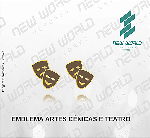Arquivo de Emblema Arte Cênicas e Teatro - Formato DXF - Tamanho 8 mm