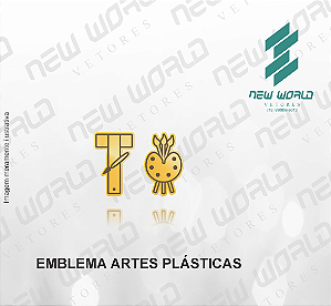 Arquivo de Emblemas de Artes Plásticas - Formato DXF - Tamanho 8 mm