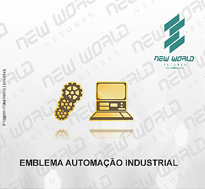Arquivo de Emblemas de Automação Industrial - Formato DXF - Tamanho 8 mm