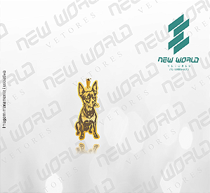 Arquivo de Pingente Cachorro Pinscher - Formato DXF - Tamanho 30 mm
