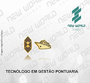 Arquivo de Emblema de Tecnólogo em Gestão Pontuaria - Formato DXF - Tamanho 8 mm