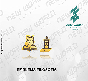 Arquivo de Emblema de Filosofia - Formato DXF - Tamanho 8 mm