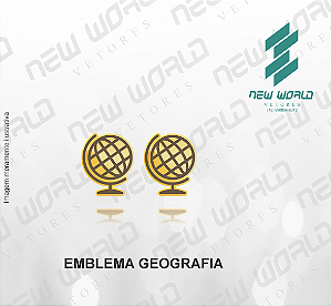 Arquivo de Emblema de Geografia - Formato DXF - Tamanho 8 mm
