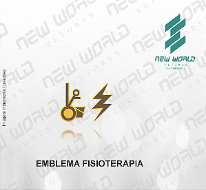 Arquivo de Emblema de Fisioterapia - Formato DXF - Tamanho 8 mm
