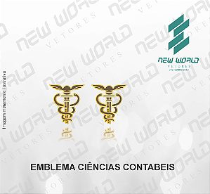 Arquivo de Emblema de Ciências Contábeis - Formato DXF - Tamanho 8 mm