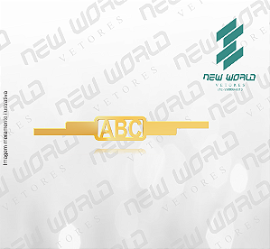 Arquivo de Anel ABC - Formato DXF - Tamanho 50 mm