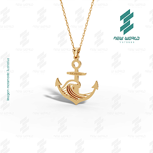 Arquivo de Pingente Ancora da Gratidão - Formato DXF - Tamanho 28 mm