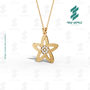 Arquivo de Pingente Estrela Guia - Formato DXF - Tamanho 28 mm