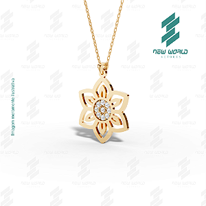 Arquivo de Pingente Flor do Destino - Formato DXF - Tamanho 28 mm