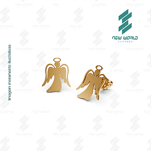 Arquivo de Brinco Anjo da Guarda - Formato DXF - Tamanho 15 mm