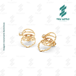 Arquivo de Brinco Papai Noel - Formato DXF - Tamanho 15 mm