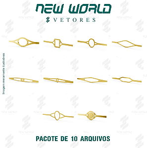 Pacote de Arquivos de Aros de Anéis - Formato DXF - Tamanho 70 mm