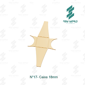 Arquivo de Anel Caixa N°17 - Formato DXF, SVG - Tamanho 18 mm