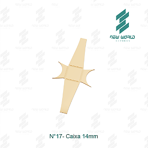 Arquivo de Anel Caixa N°17 - Formato DXF, SVG - Tamanho 14 mm