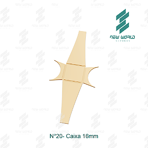 Arquivo de Anel Caixa N°20 - Formato DXF, SVG - Tamanho 16 mm