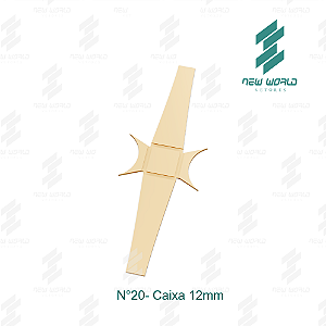 Arquivo de Anel Caixa N°20 - Formato DXF, SVG - Tamanho 12 mm