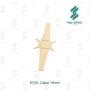 Arquivo de Anel Caixa N°20 - Formato DXF, SVG - Tamanho 14 mm