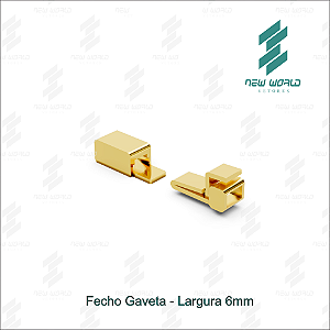 Arquivo de Fecho Gaveta - Formato DXF, SVG - Tamanho 6 mm