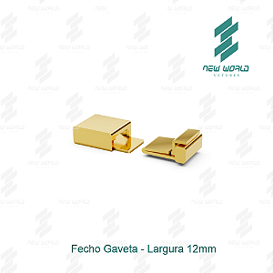 Arquivo de Fecho Gaveta - Formato DXF, SVG - Tamanho 12 mm