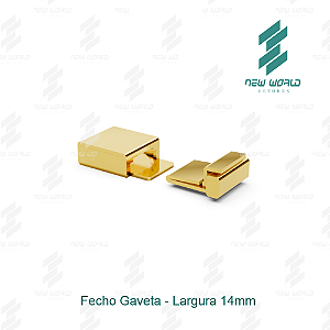 Arquivo de Fecho Gaveta - Formato DXF, SVG - Tamanho 14 mm