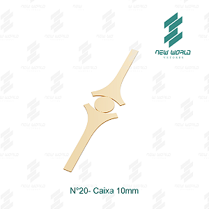 Arquivo de Anel Caixa Redonda N°20 - Formato DXF, SVG - Tamanho 10 mm