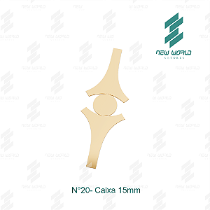 Arquivo de Anel Caixa Redonda N°20 - Formato DXF, SVG - Tamanho 15 mm