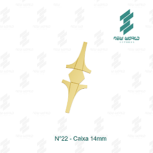 Arquivo de Anel Caixa Hexagonal N°22 - Formato DXF, SVG - Tamanho 14 mm