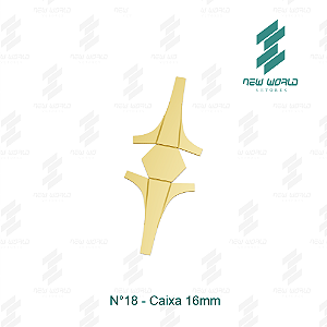 Arquivo de Anel Caixa Hexagonal N°18 - Formato DXF, SVG - Tamanho 16 mm