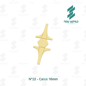Arquivo de Anel Caixa Hexagonal N°22 - Formato DXF, SVG - Tamanho 16 mm