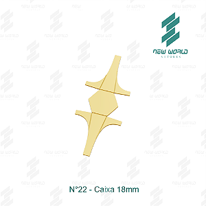 Arquivo de Anel Caixa Hexagonal N°22 - Formato DXF, SVG - Tamanho 18 mm