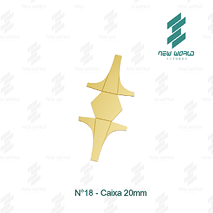 Arquivo de Anel Caixa Hexagonal N°18 - Formato DXF, SVG - Tamanho 20 mm