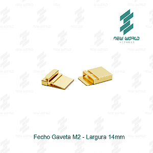 Arquivo de Fecho Gaveta 2 - Formato DXF, SVG - Tamanho 14 mm