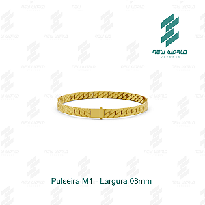 Arquivo de Pulseira Completa - Formato DXF - Tamanho 08mm de Largura