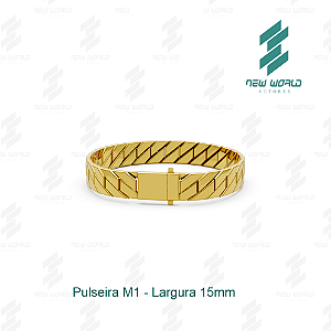 Arquivo de Pulseira Completa - Formato DXF - Tamanho 15mm de Largura