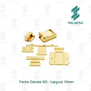 Arquivo de Fecho Gaveta 3 - Formato DXF, SVG - Tamanho 10 mm