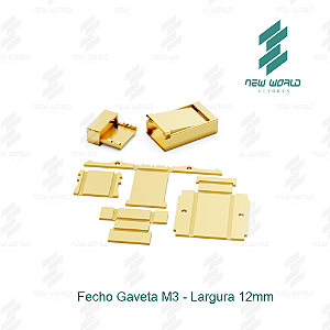 Arquivo de Fecho Gaveta 3 - Formato DXF, SVG - Tamanho 12 mm