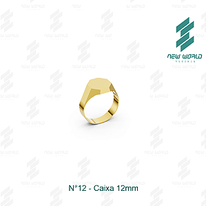 Arquivo de Anel Caixa Octogonal N°12- Formato DXF, SVG - Tamanho 12 mm (para chapa de 0,5mm)