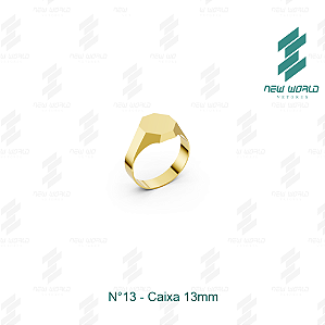 Arquivo de Anel Caixa Octogonal N°13- Formato DXF, SVG - Tamanho 13 mm (para chapa de 0,5mm)