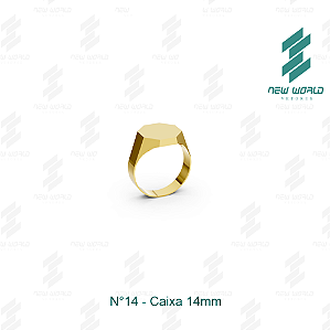 Arquivo de Anel Caixa Octogonal N°14 - Formato DXF, SVG - Tamanho 14 mm (para chapa de 0,5mm)