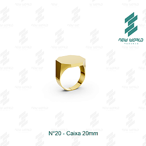 Arquivo de Anel Caixa Octogonal N°20 - Formato DXF, SVG - Tamanho 20 mm (para chapa de 0,5mm)