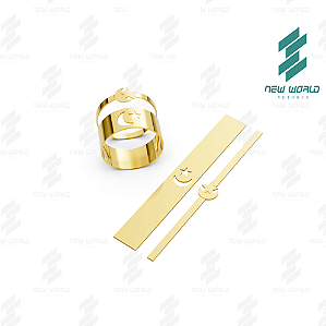 Arquivo de Anéis Lua Estrela Vazada - Formato DXF, SVG - Tamanho 8 e 6 mm