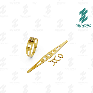 Arquivo de Anel Formatura Farmácia - Formato DXF, SVG - Nº29