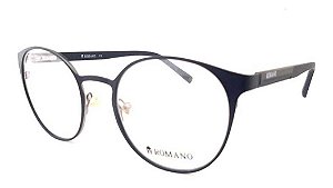 Óculos Armação Romano Ro1085 C2 Azul Metal Masculino