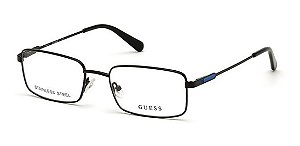 Óculos Armação Guess Gu1984 002 Preto Metal Masculino