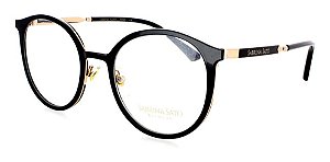 Óculos Armação Sabrina Sato Preto Dourado Feminino  Ss540 C1