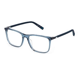 Óculos Armação Fila VFI305 COL.0855 Retangular Azul