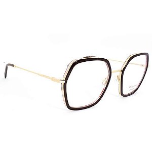 Óculos Armação Hickmann HI60005 G01 Feminino Dourado Marrom