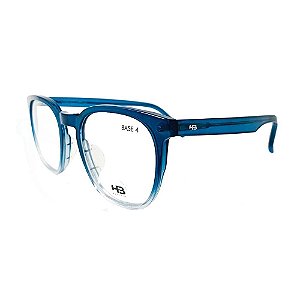 Óculos Armação HB 0445 Masculino Degrade Translucido Azul