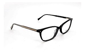 Óculos Armação Hickmann Hi60015 A01retangular Feminino Preto