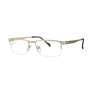 Óculos Armação Stepper SI-60071 F022 Masculino Titanio Cinza